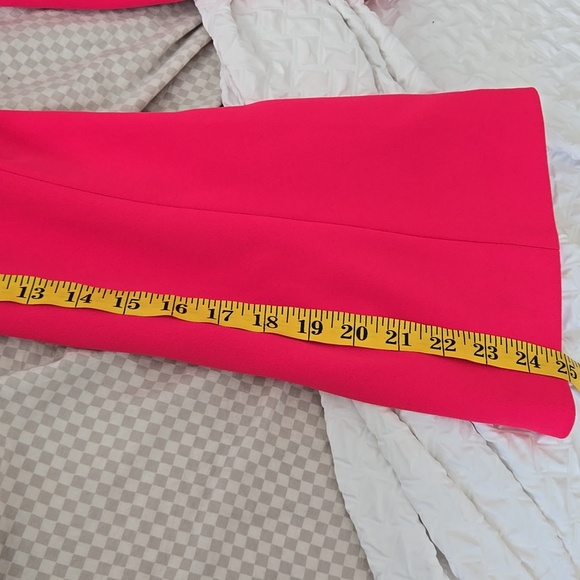 Calvin Klein Pink Work Corporate Blazer With Flare Sleeves And Snap Buttons - Picture 7 of 11